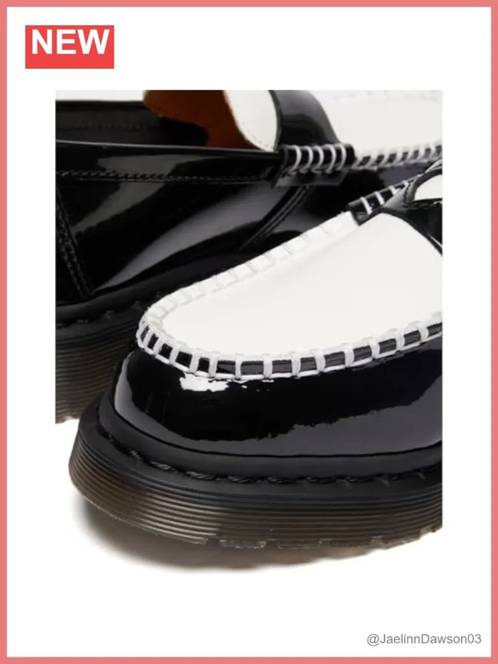 Dr. Martens Penton Heart Women's Leather Flats - Air Cushioned Slip-On Loafers